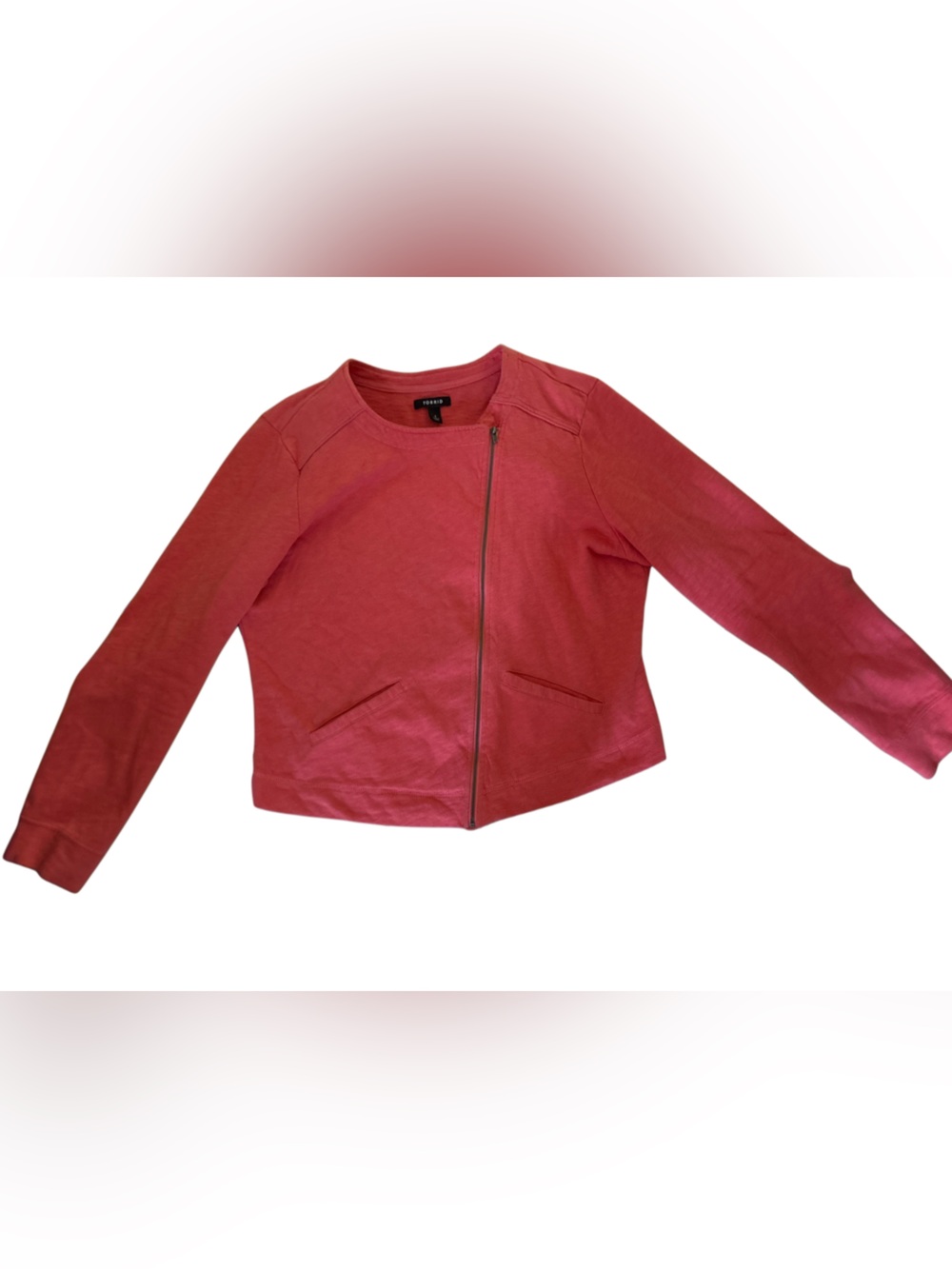 torrid Coral Zip-Up Top
